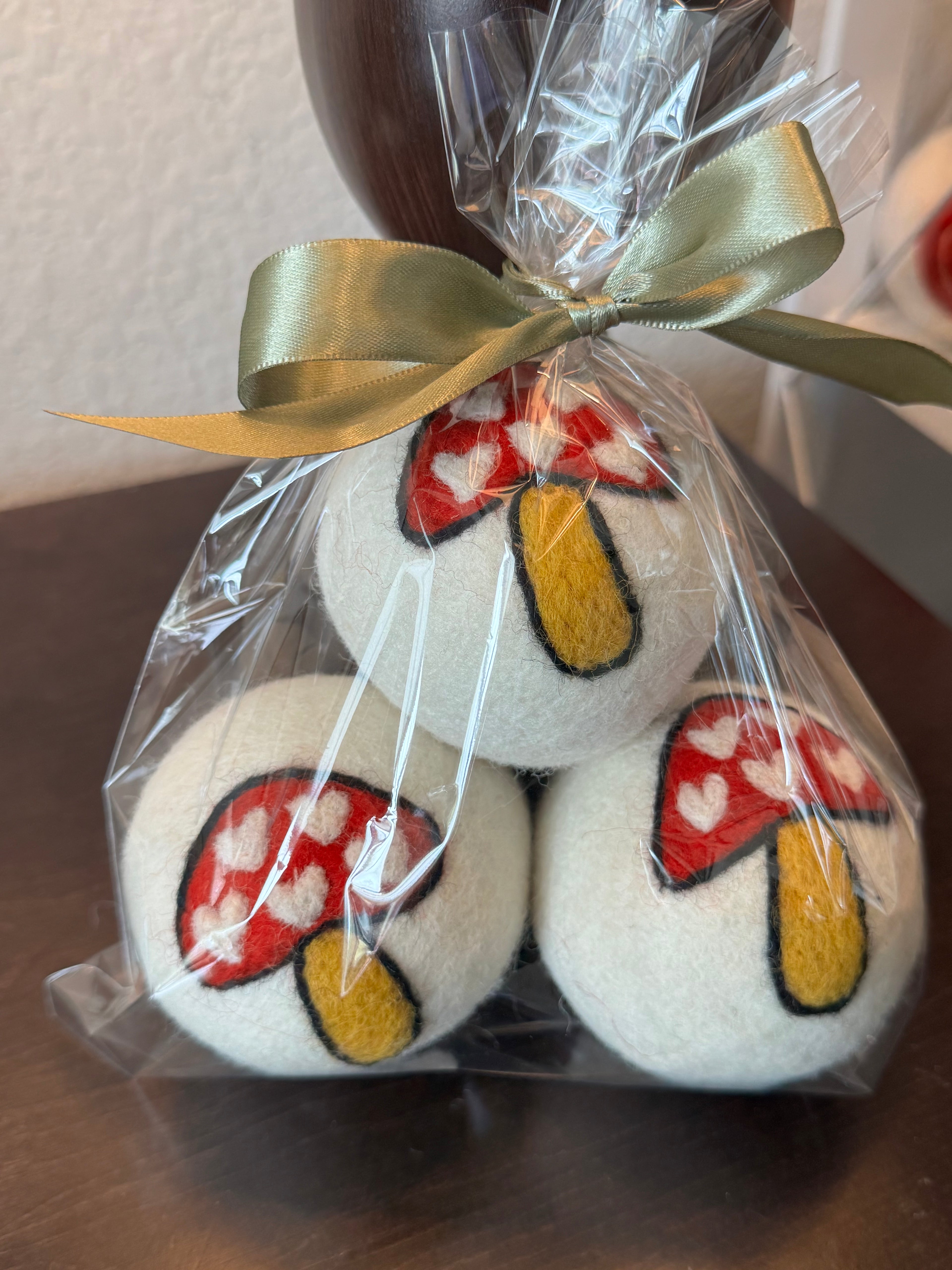 Wool Dyer Balls - 3 Pack - Various Whimsical Designs - Perfect for Laundry and Housewarming Gifts