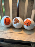 Wool Dryer Balls - 3 Pack - Whimsical Designs