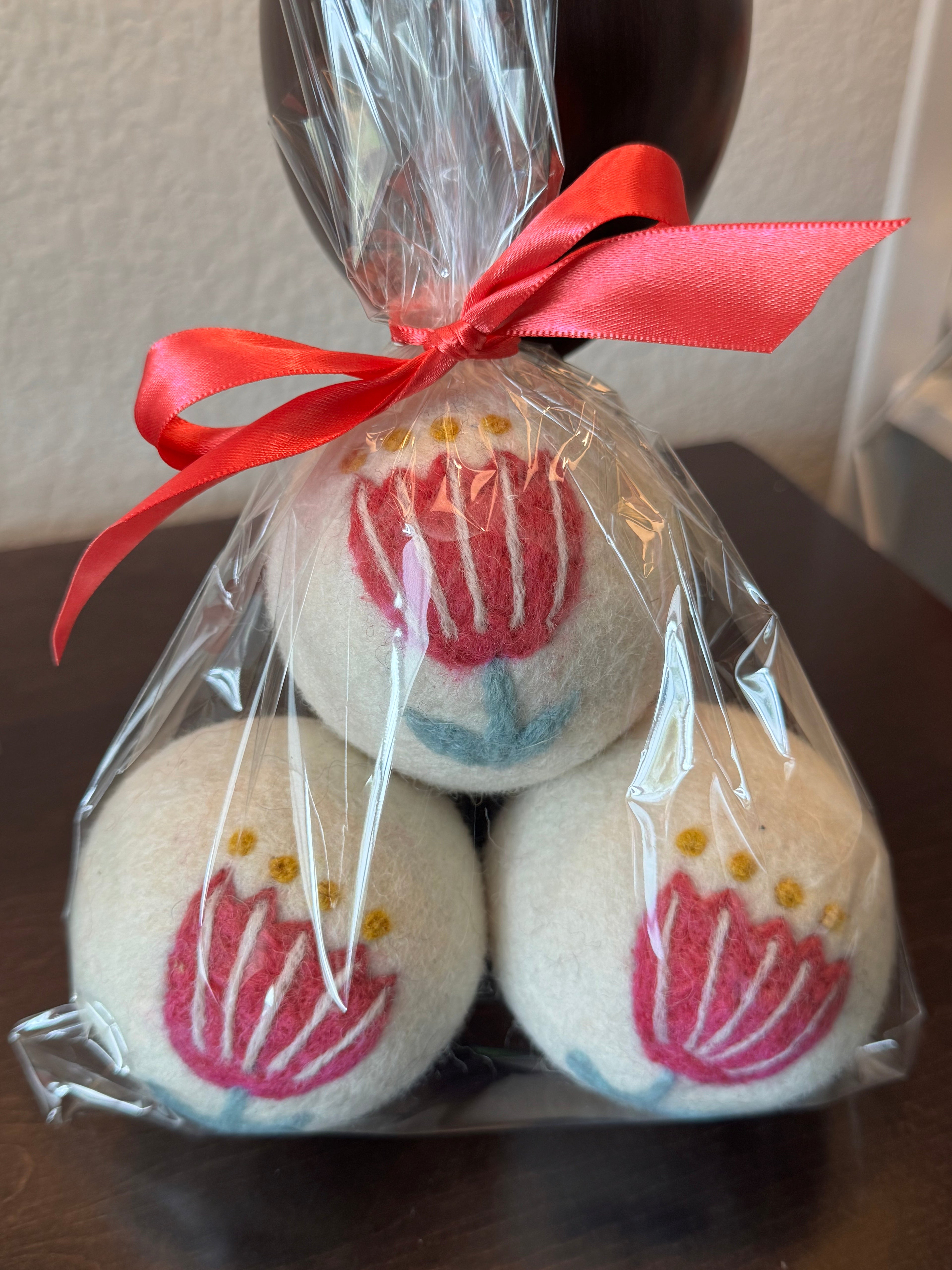 Wool Dyer Balls - 3 Pack - Various Whimsical Designs - Perfect for Laundry and Housewarming Gifts