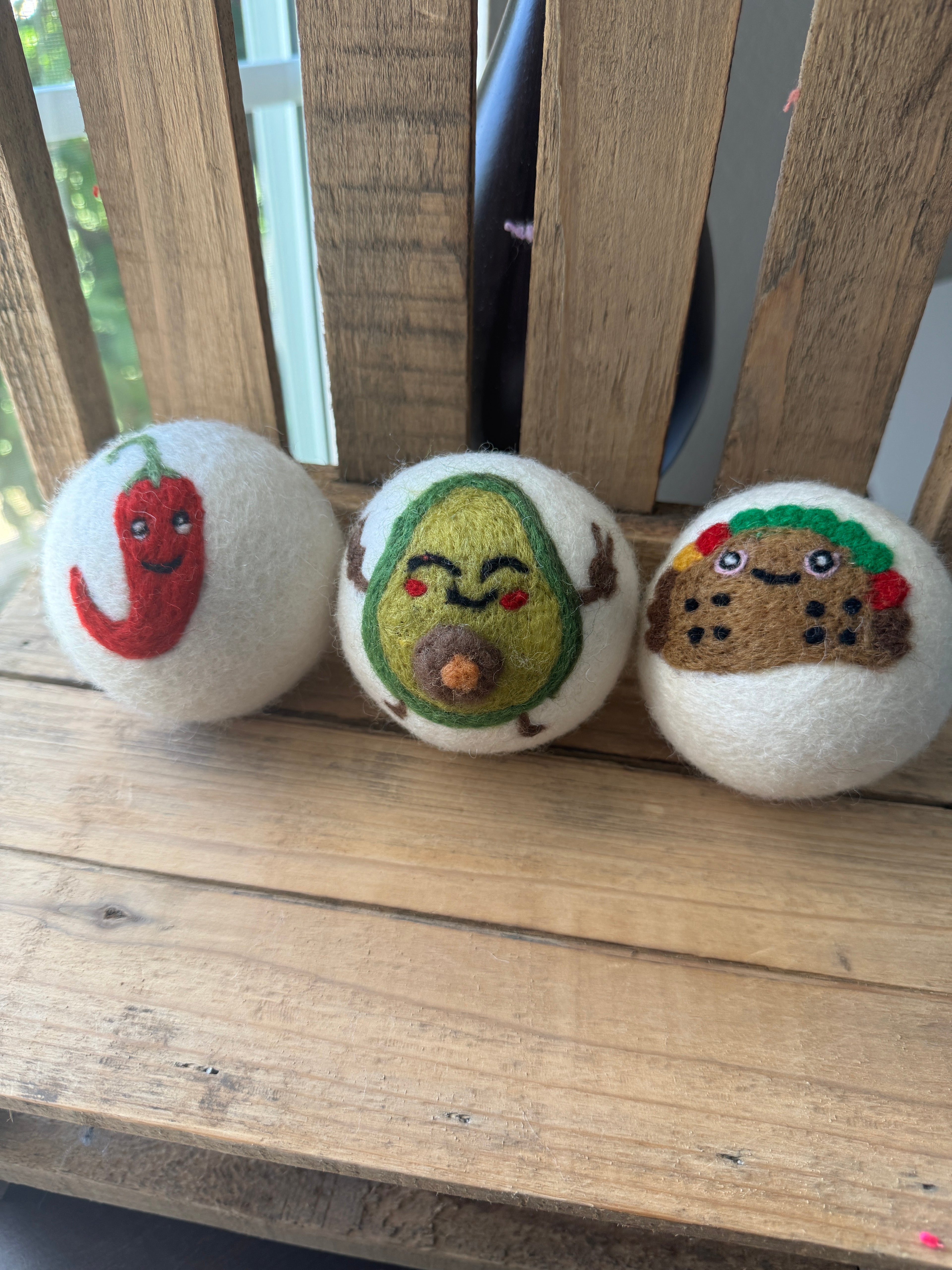 Wool Dryer Balls - 3 Pack - Multiple Designs to Choose From!
