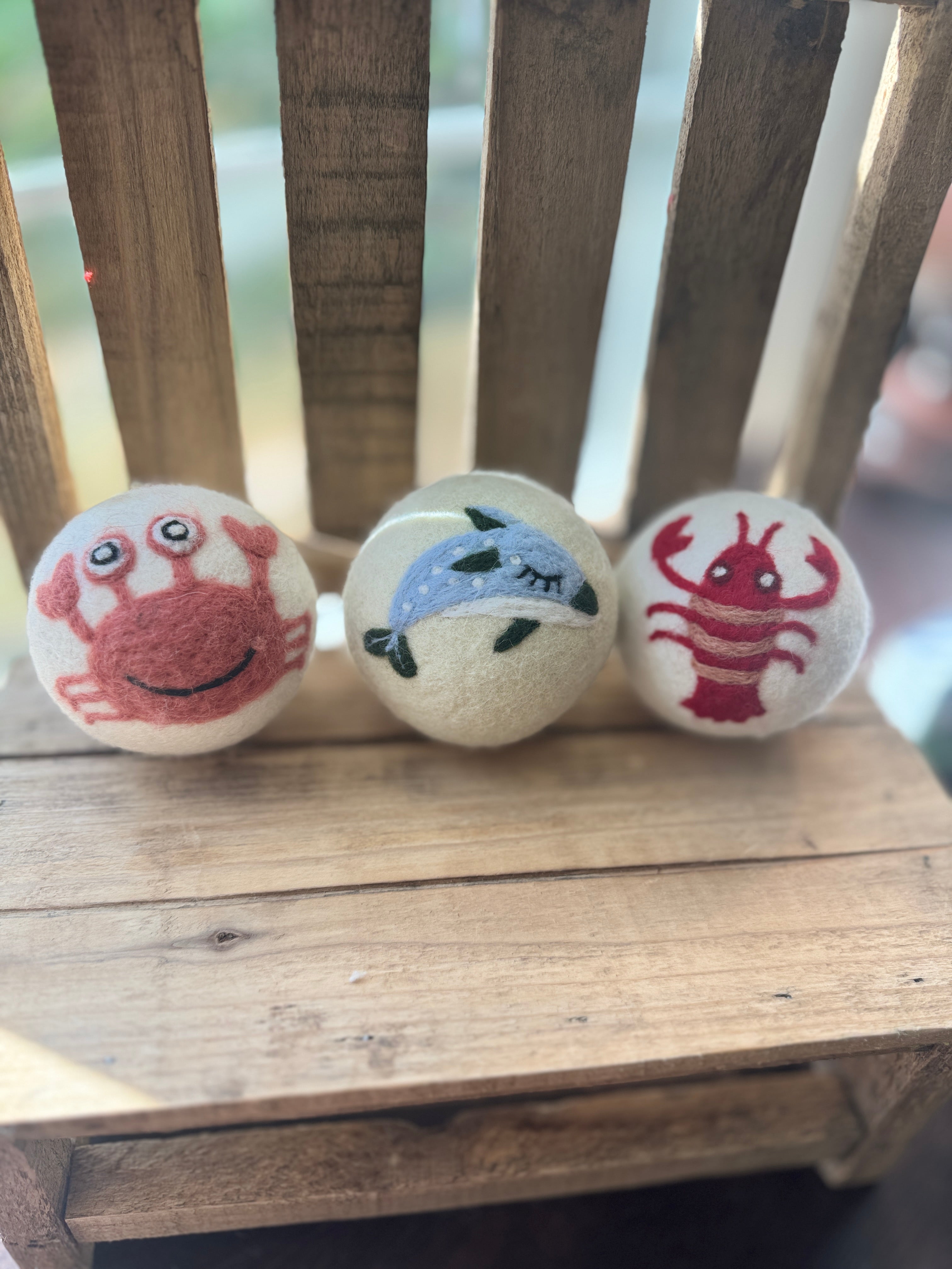 Wool Dryer Balls - 3 Pack - Whimsical Designs