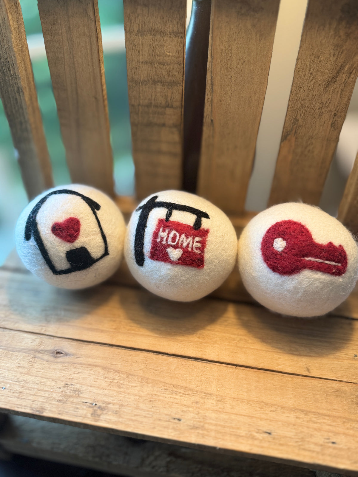 Wool Dryer Balls - 3 Pack | Whimsical Laundry Gift Under $20