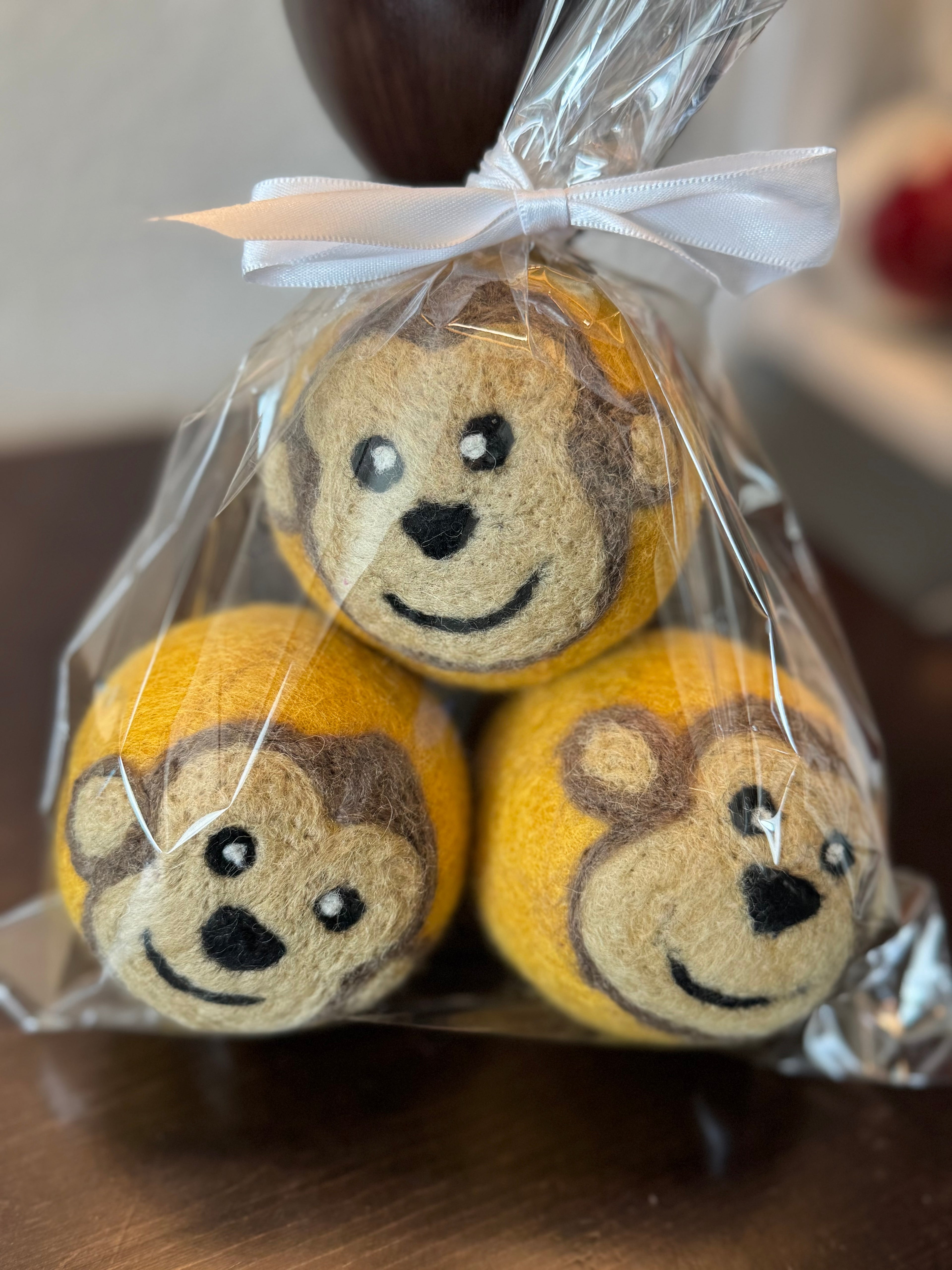 Wool Dyer Balls - 3 Pack - Various Whimsical Designs - Perfect for Laundry and Housewarming Gifts