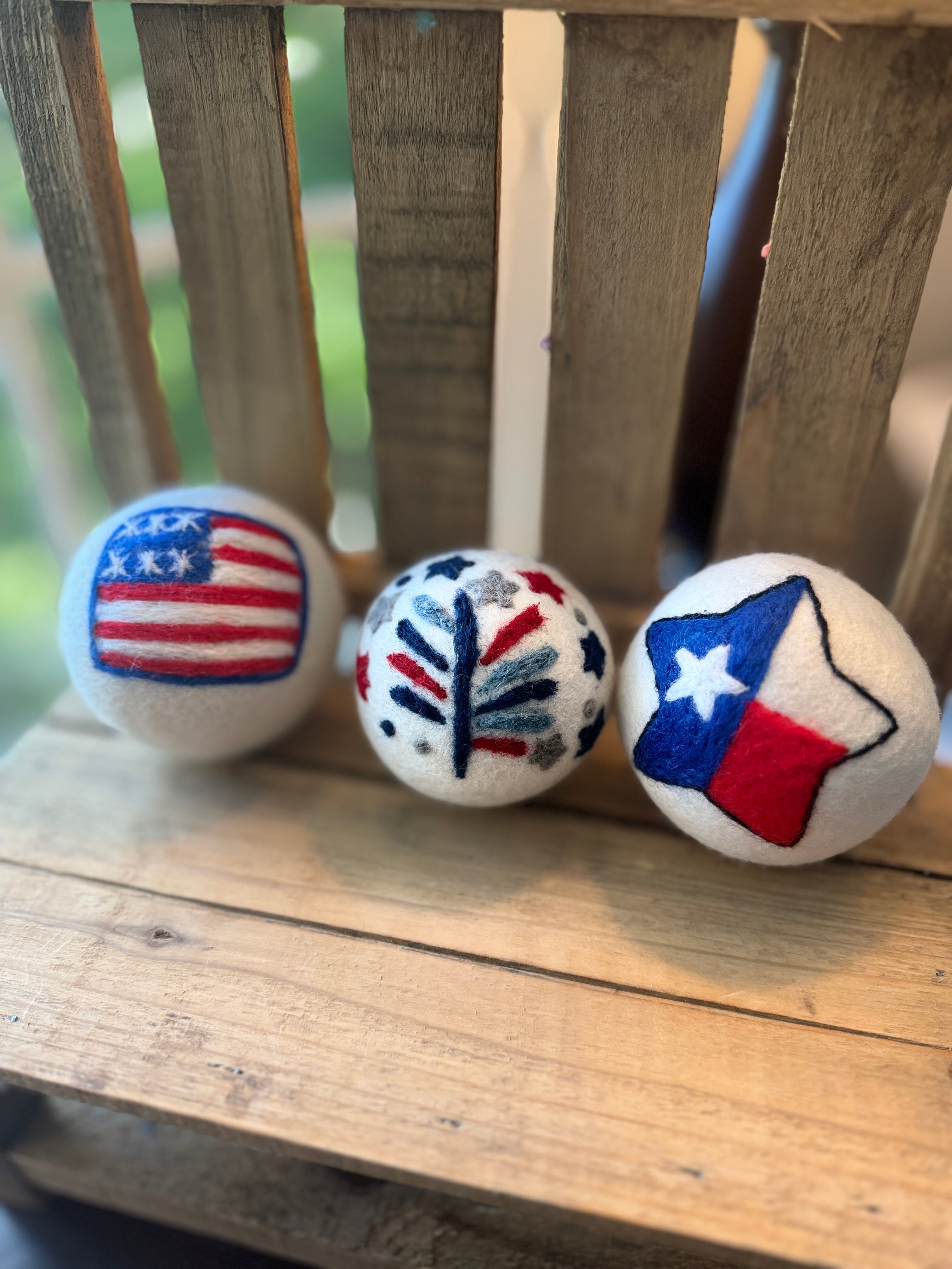 Wool Dryer Balls - 3 Pack - Multiple Designs to Choose From!