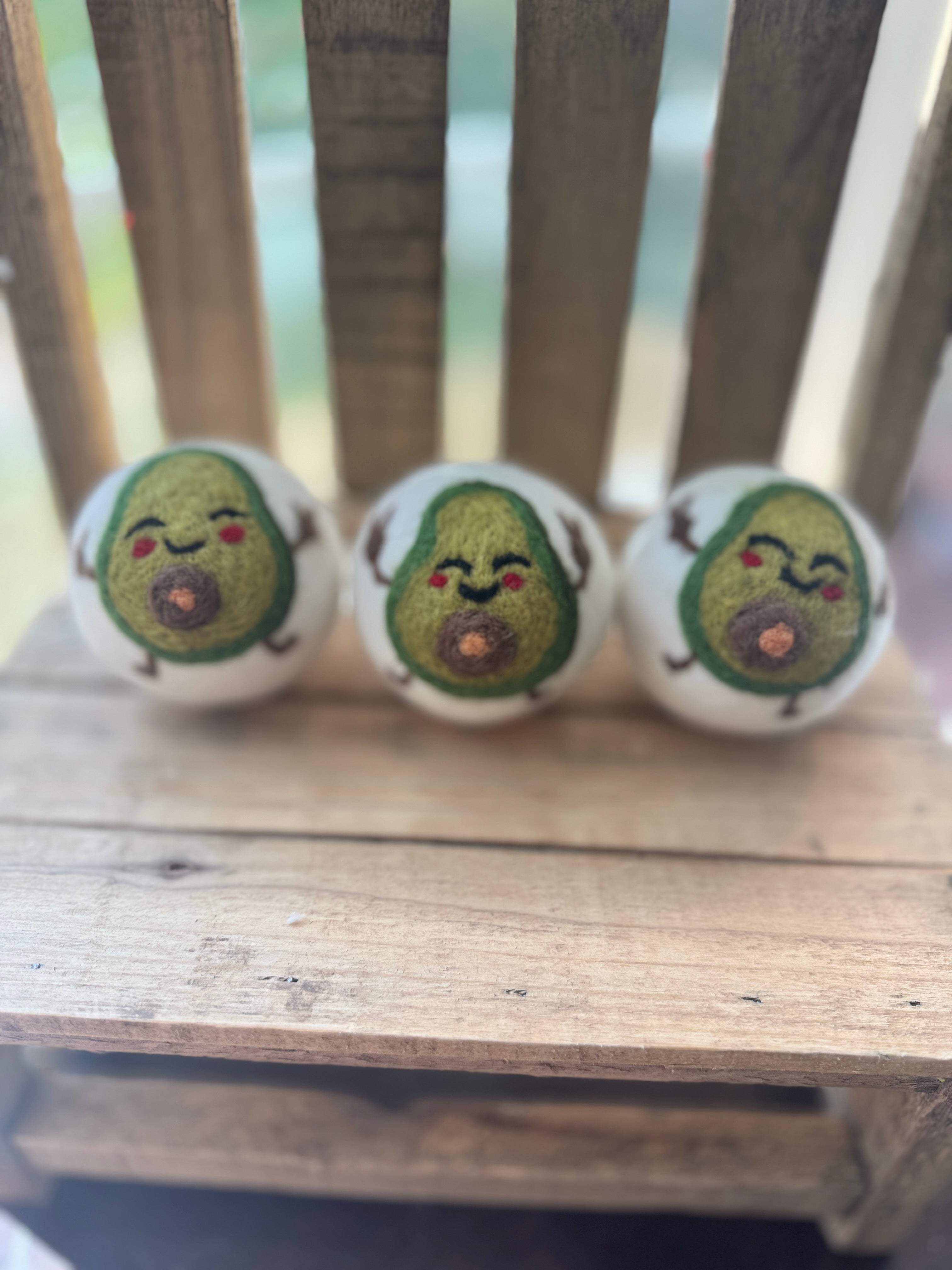 Wool Dryer Balls - 3 Pack - Whimsical Designs