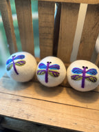 Wool Dryer Balls - 3 Pack | Whimsical Laundry Gift Under $20