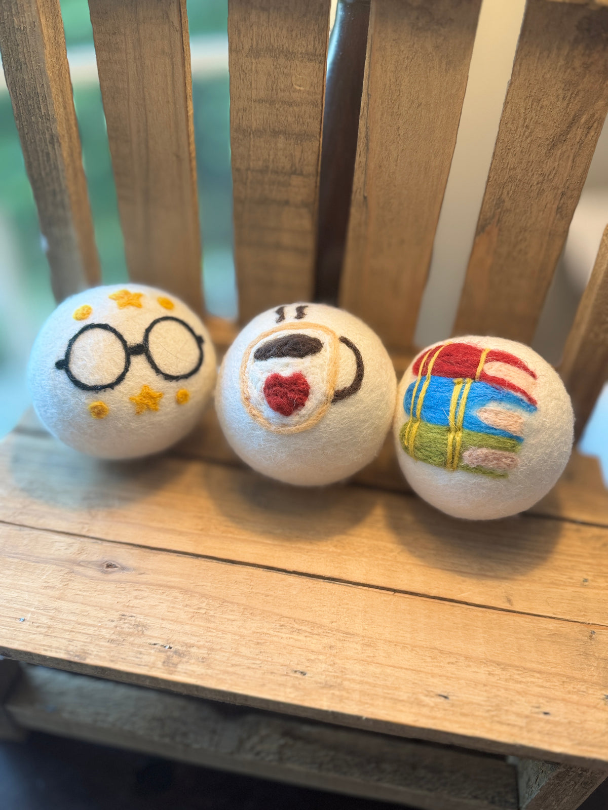 Wool Dryer Balls - 3 Pack | Whimsical Laundry Gift Under $20