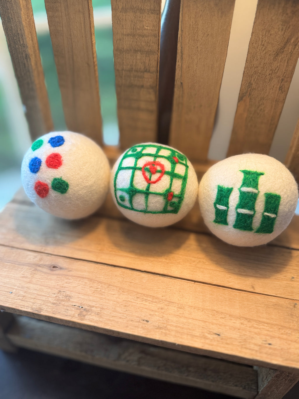 Wool Dryer Balls - 3 Pack | Whimsical Laundry Gift Under $20