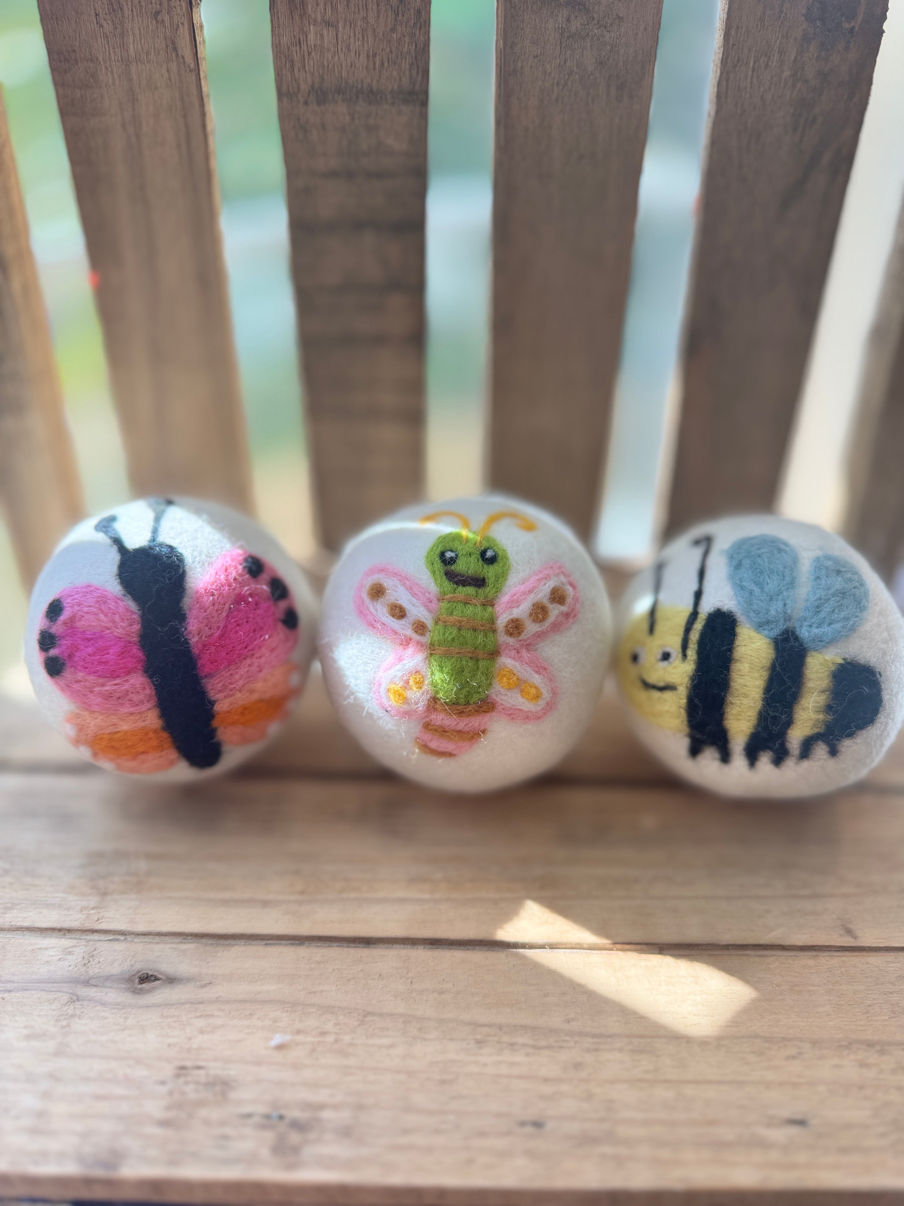 Wool Dryer Balls - 3 Pack - Whimsical Designs