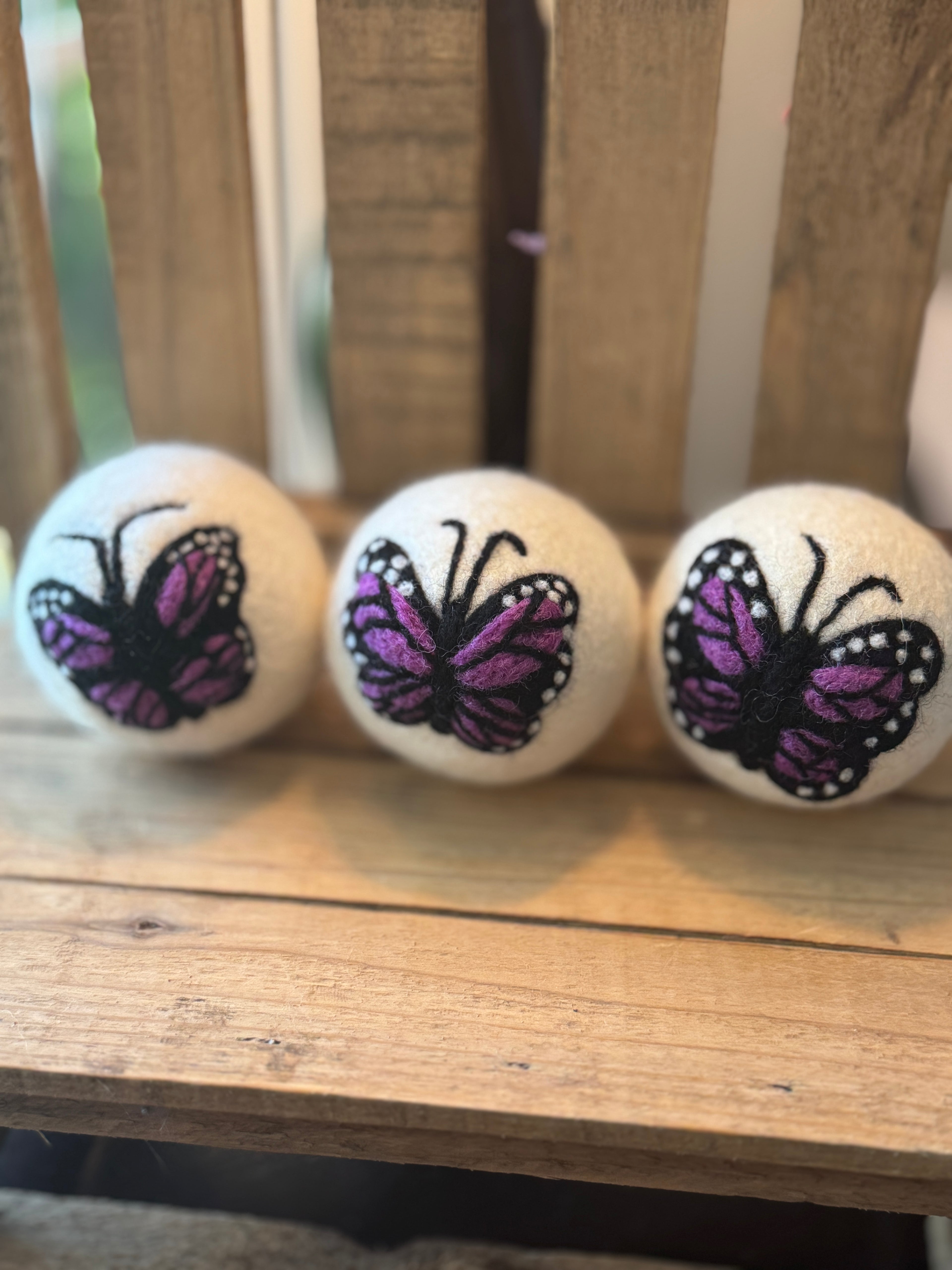 Wool Dryer Balls - 3 Pack - Multiple Designs to Choose From!