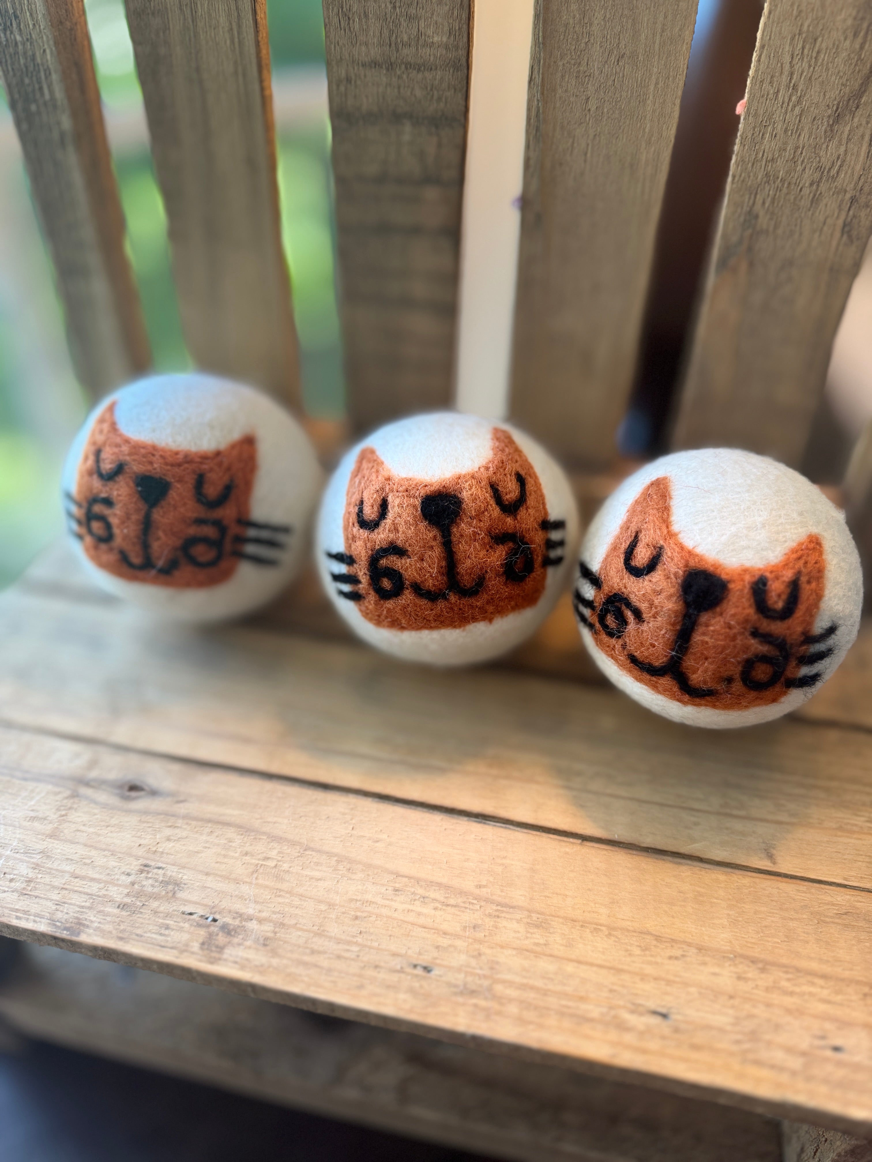 Wool Dryer Balls - 3 Pack - Multiple Designs to Choose From!