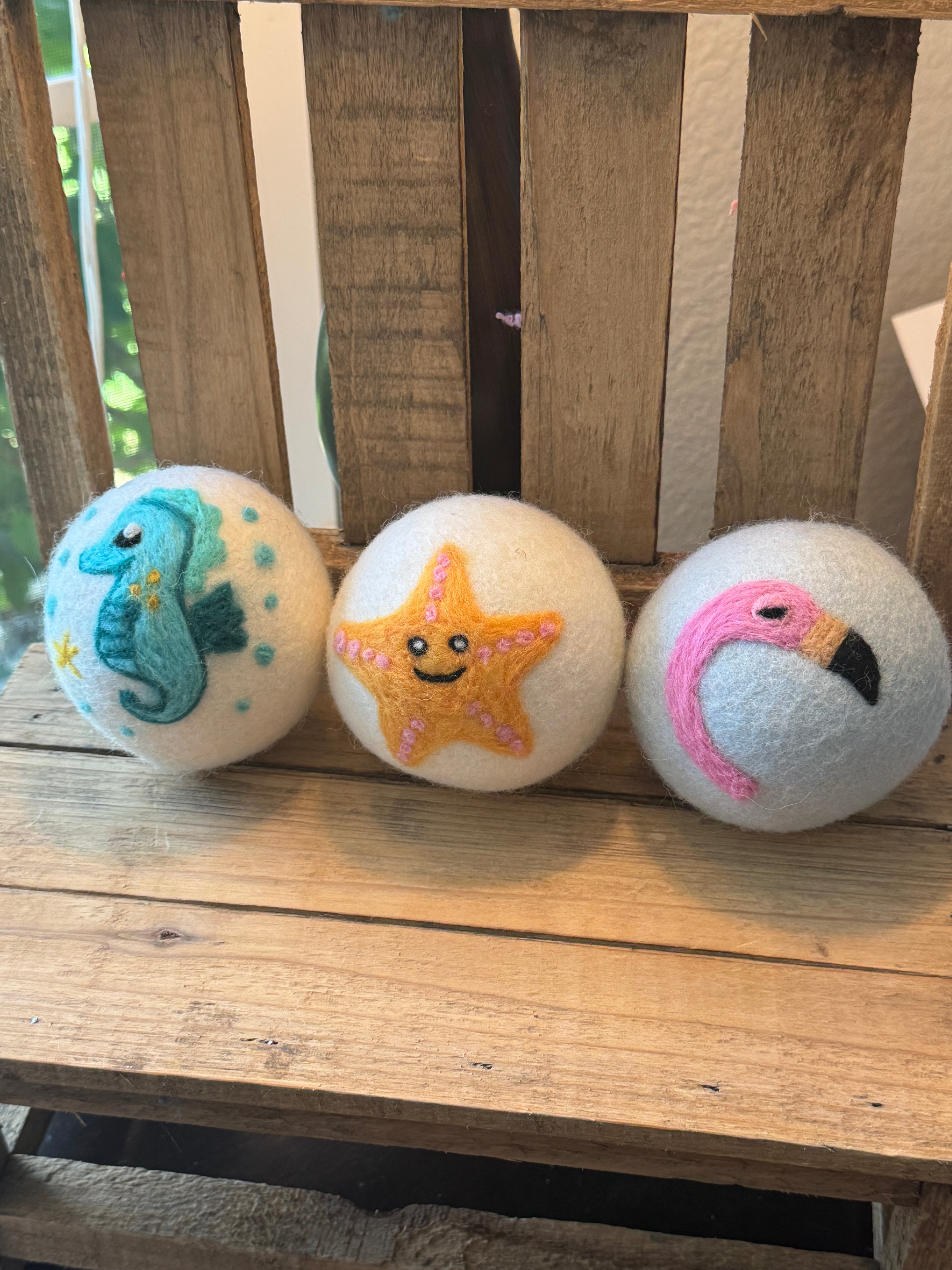 Wool Dryer Balls - 3 Pack - Multiple Designs to Choose From!