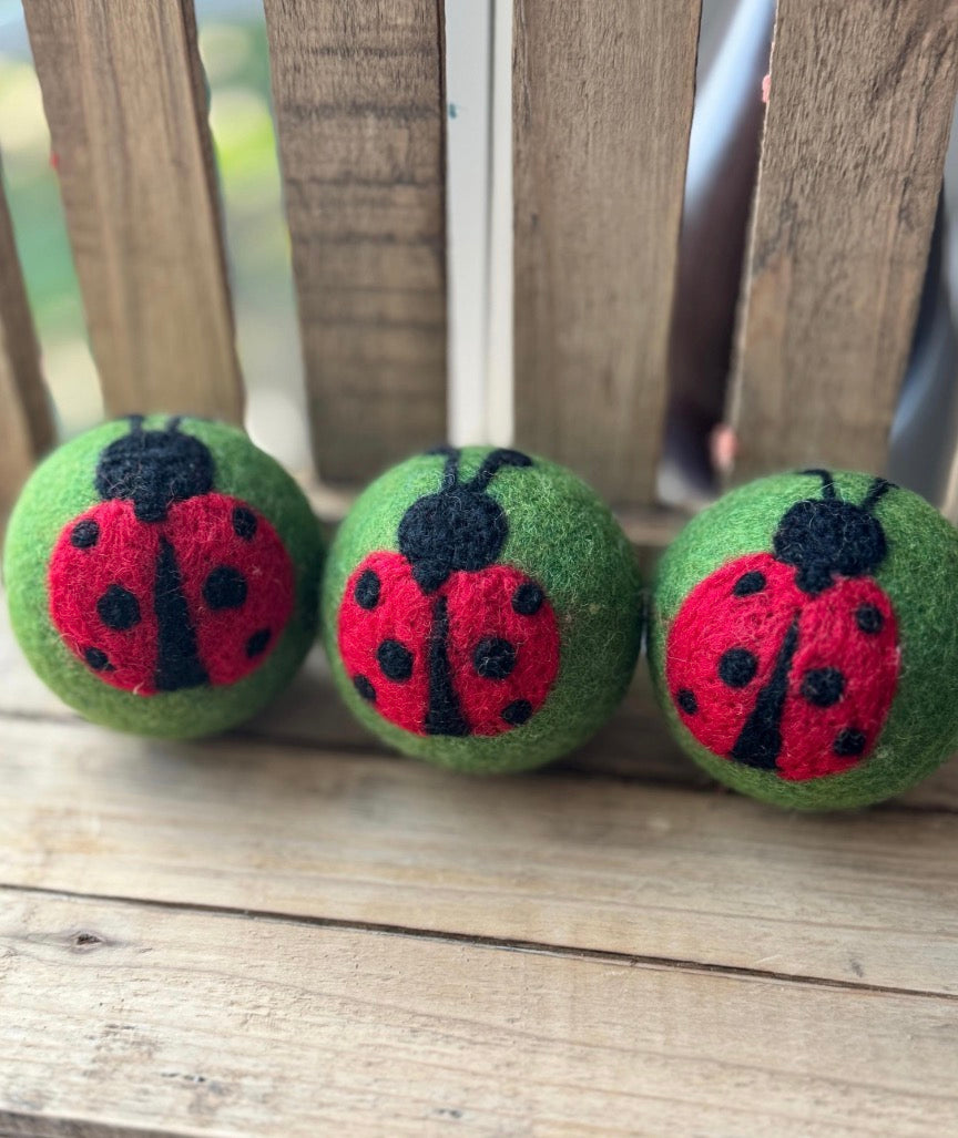 Wool Dryer Balls - 3 Pack - Whimsical Designs