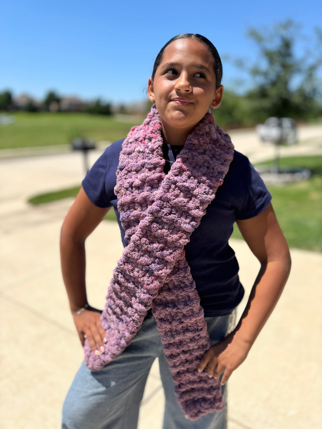 Hand Knit Scarf - December 12