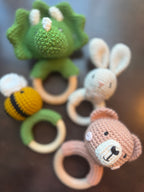 BGs Crochet and Wood Teether Rattle
