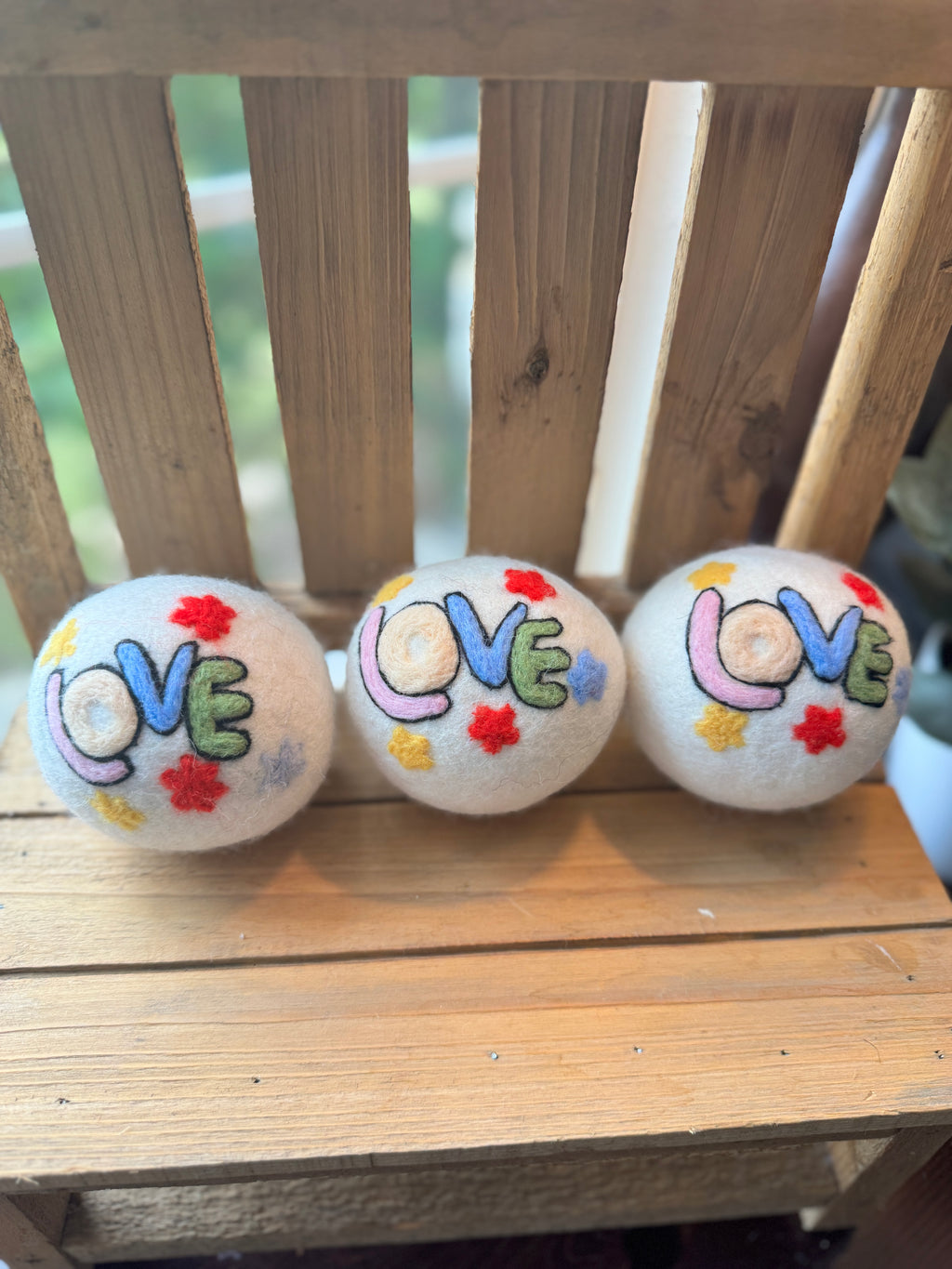 Wool Dryer Balls - 3 Pack - Whimsical Designs