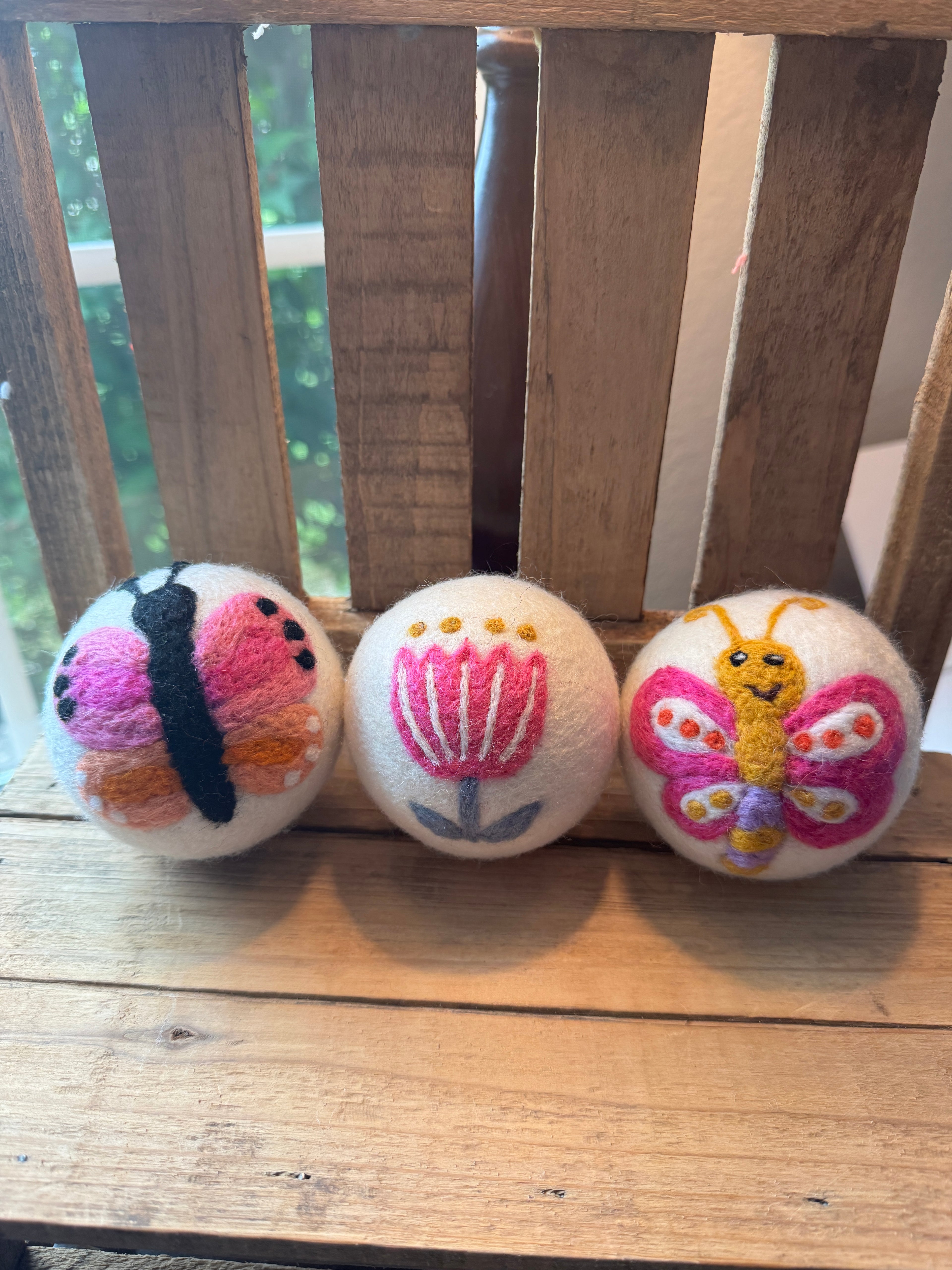 Wool Dryer Balls - 3 Pack - Whimsical Designs
