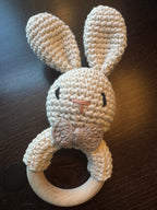 BGs Crochet and Wood Teether Rattle