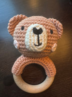 BGs Crochet and Wood Teether Rattle