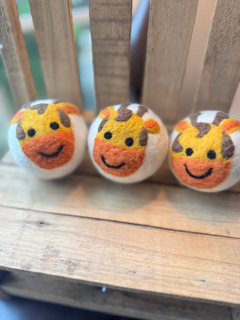 Wool Dryer Balls - 3 Pack - Whimsical Designs