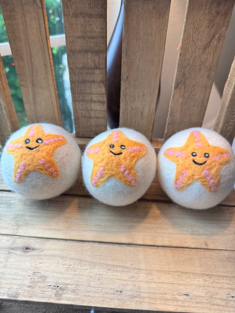 Wool Dryer Balls - 3 Pack - Whimsical Designs