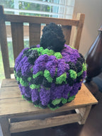 Hand Knit Stitch and Bobble Pumpkins