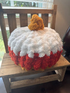 Hand Knit Stitch and Bobble Pumpkins