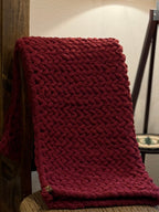 Herringbone Custom Hand Knit Blanket (45x50), Pick Your Color! One of a Kind Gift!