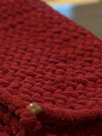 Herringbone Custom Hand Knit Blanket (45x50), Pick Your Color! One of a Kind Gift!