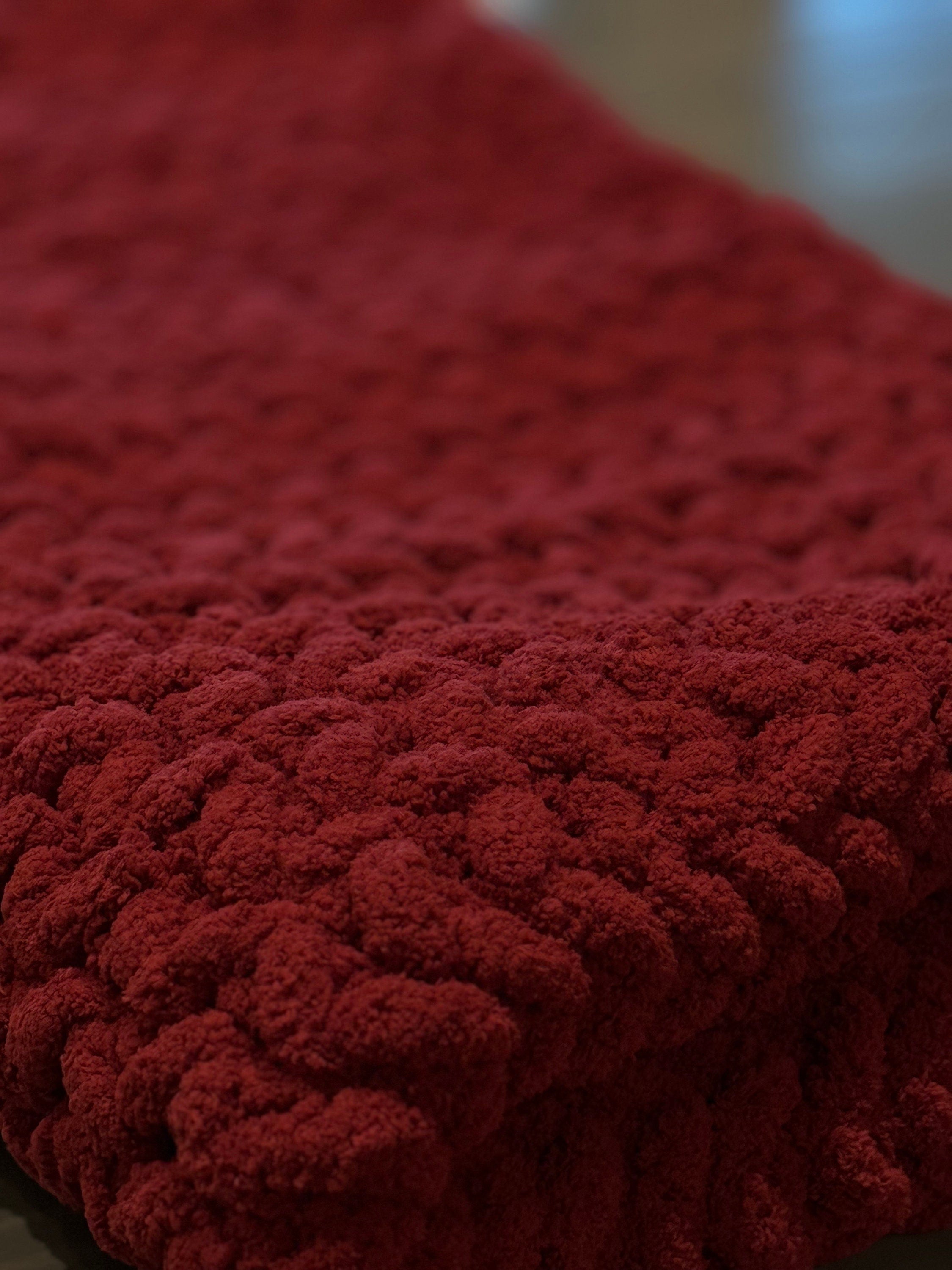 Herringbone Custom Hand Knit Blanket (45x50), Pick Your Color! One of a Kind Gift!