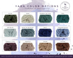 Purl & Stitch Custom Hand Knit Blanket (45x50), Pick up to 2 Colors. One of a Kind Gift!