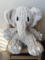 Hand-Knit Elephant Lovey | Ideal Gift for Baby Showers, Birthdays & Holidays | Perfect for Elephant Lovers!