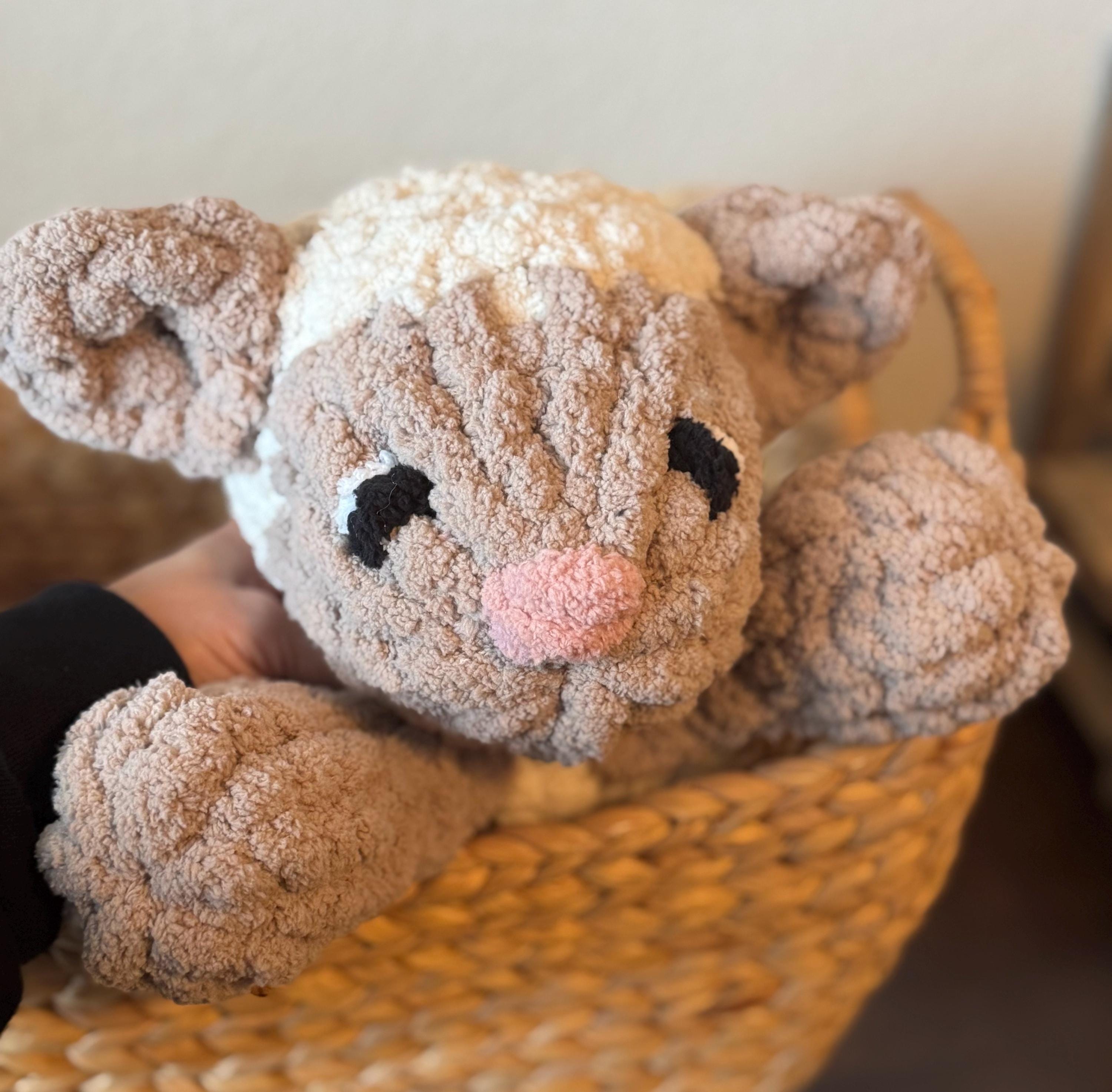 Hand-Knit Lamb Lovey | Ideal Gift for Baby Showers, Birthdays & Holidays | Perfect for Lambie Lovers!