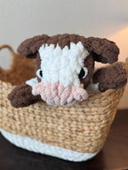 Hand-Knit Cow | Ideal Gift for Baby Showers, Birthdays & Holidays | Perfect for Cow Lovers!