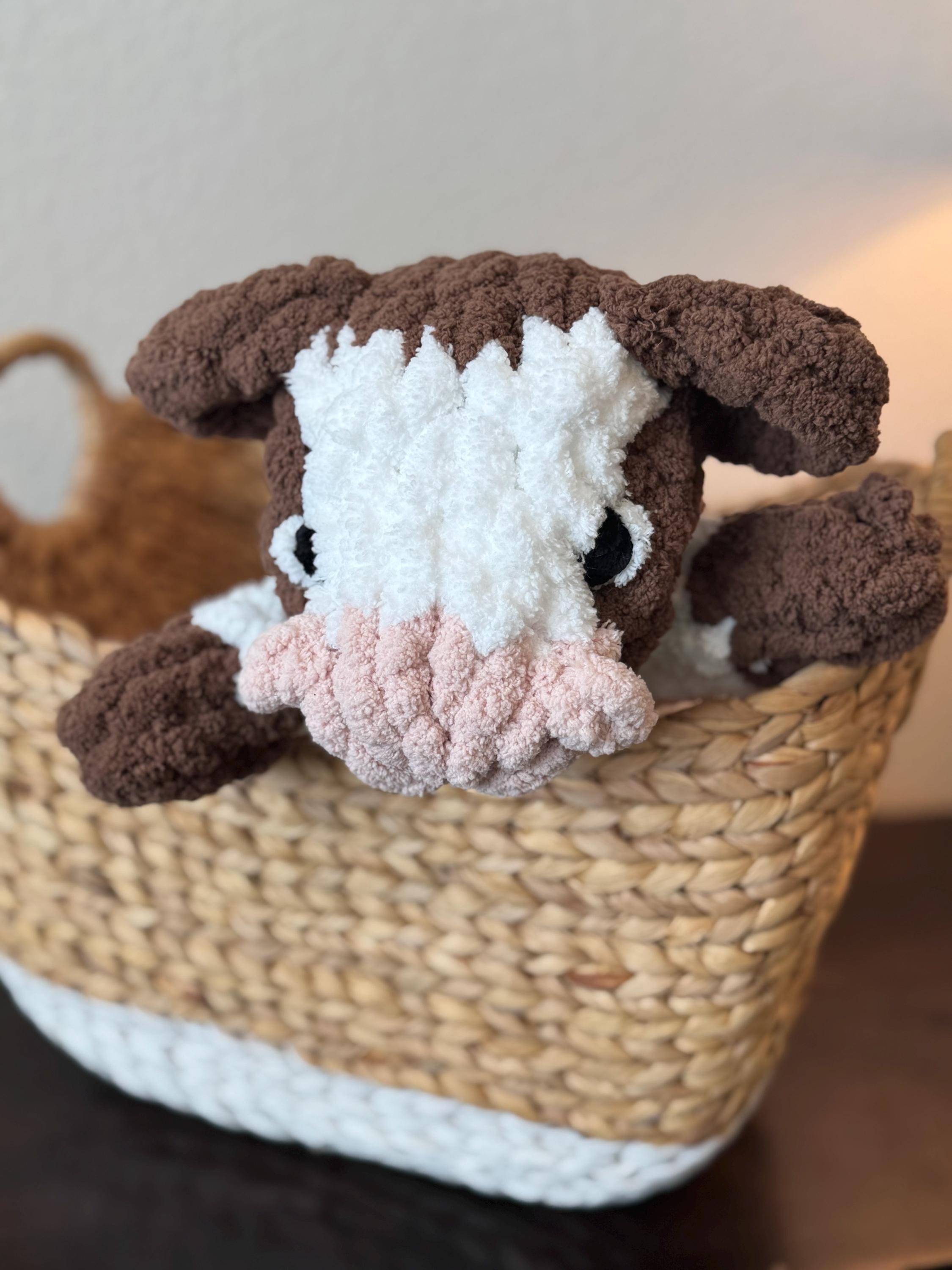 Hand-Knit Cow | Ideal Gift for Baby Showers, Birthdays & Holidays | Perfect for Cow Lovers!
