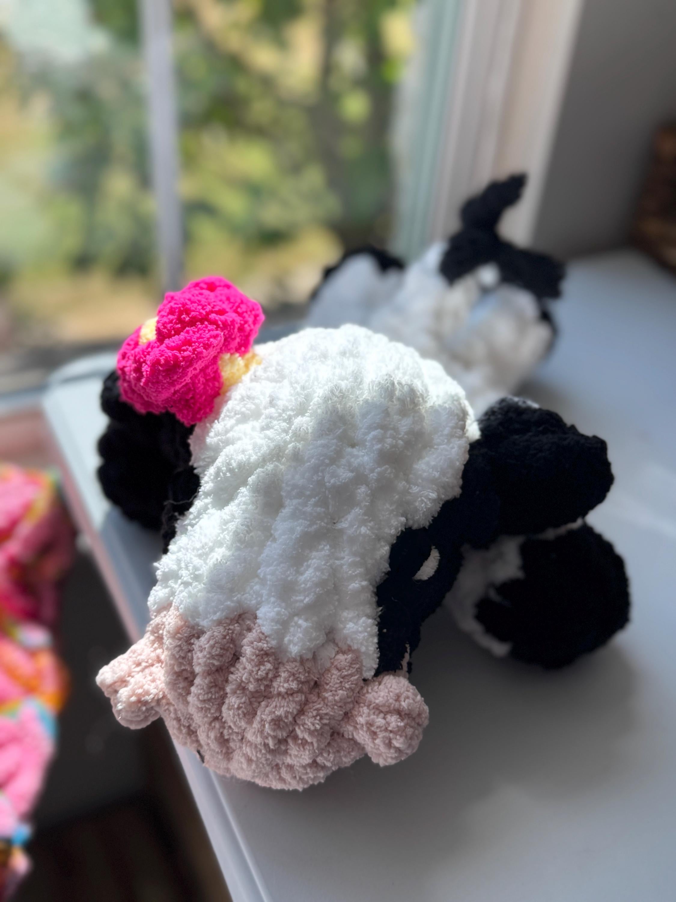 Hand-Knit Cow | Ideal Gift for Baby Showers, Birthdays & Holidays | Perfect for Cow Lovers!