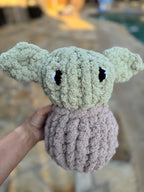 Hand-Knit Green Alien Master | Ideal Gift for Baby Showers, Birthdays & Holidays | Perfect for Lovers of the Force!