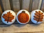 Wool Dyer Balls - 3 Pack - Holiday Designs! Fall, Halloween, Christmas and St. Patrick's Day