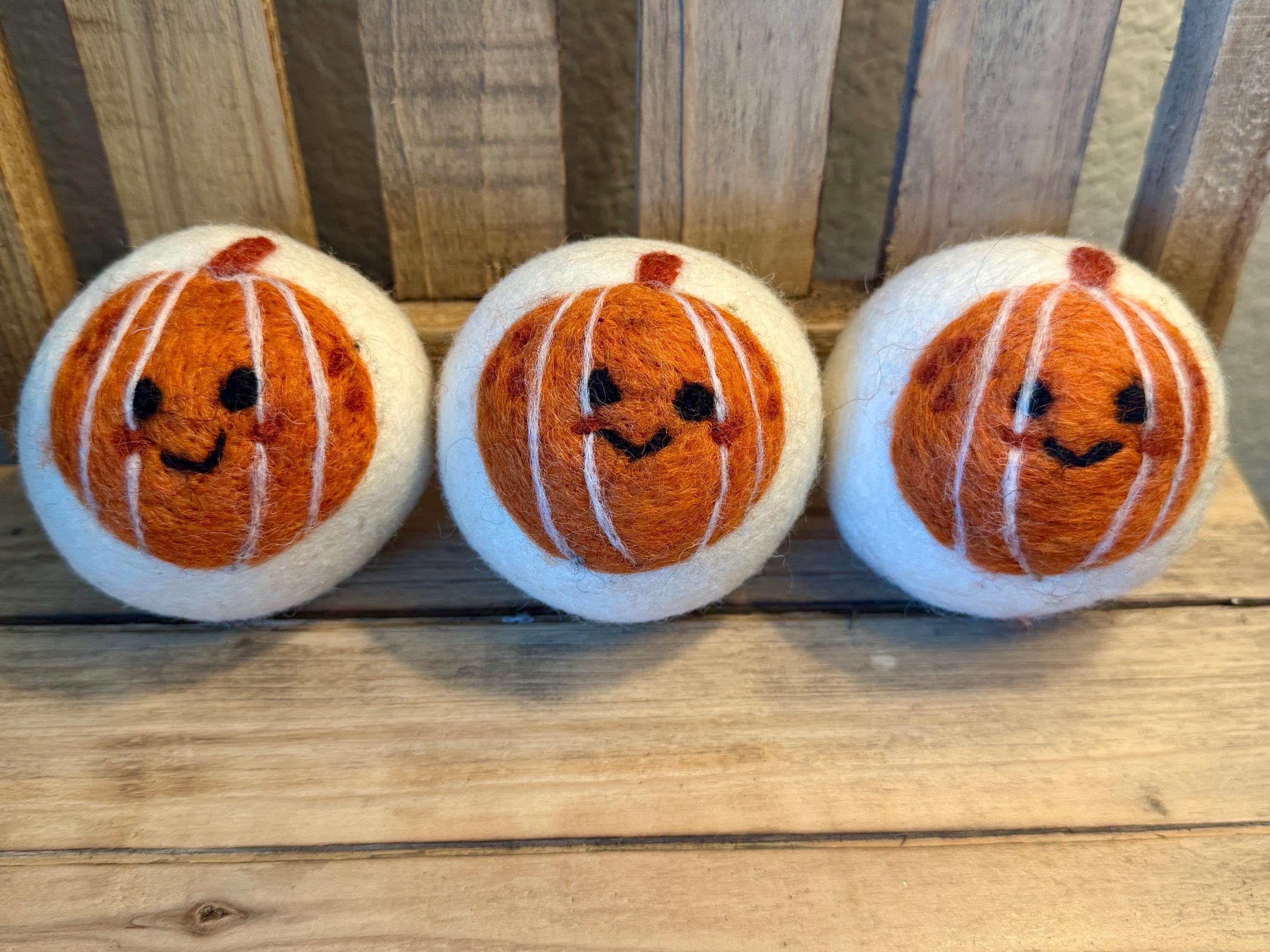 Wool Dyer Balls - 3 Pack - Holiday Designs! Fall, Halloween, Christmas and St. Patrick's Day