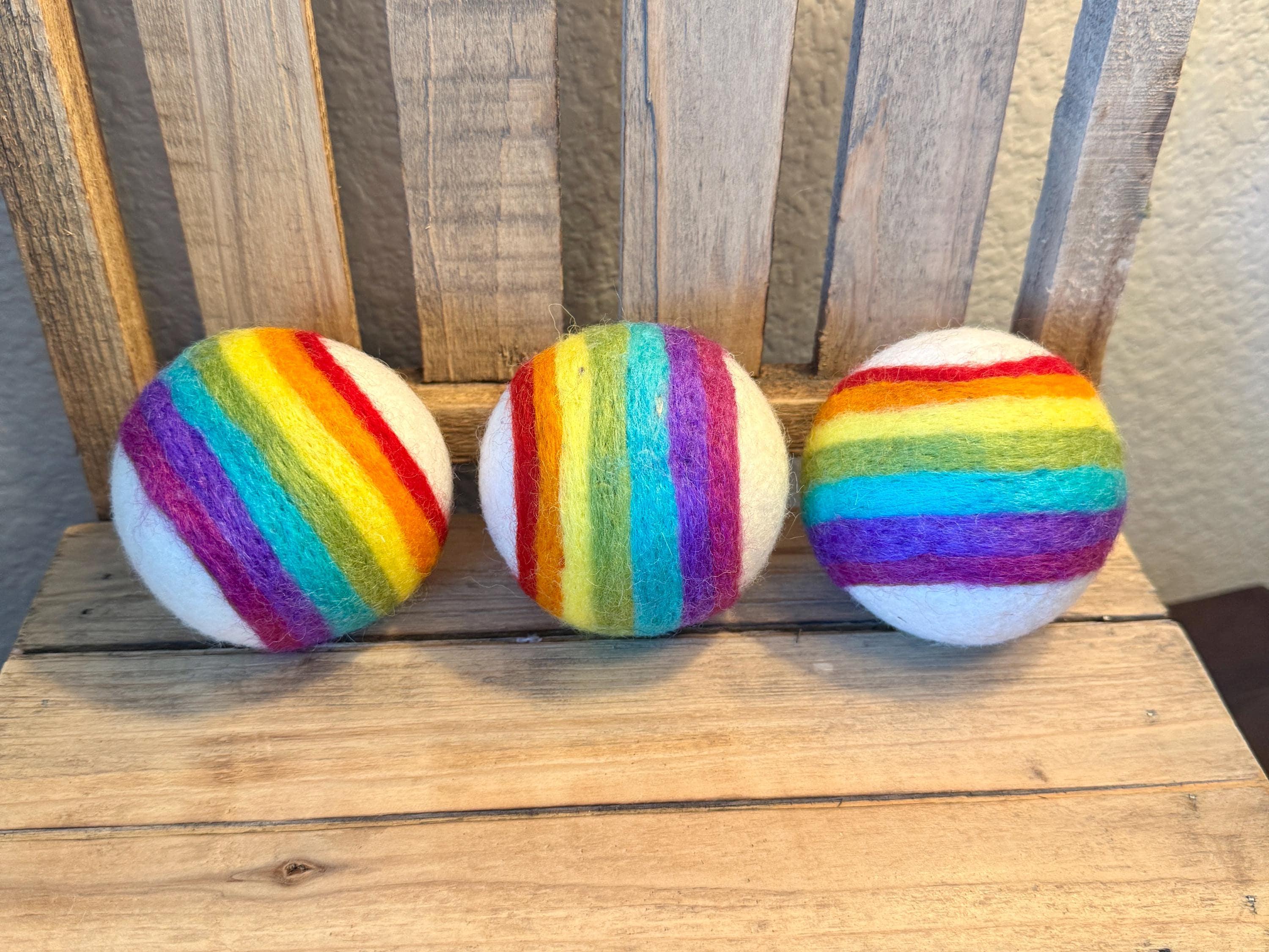 Wool Dyer Balls - 3 Pack - Holiday Designs! Fall, Halloween, Christmas and St. Patrick's Day