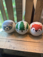 Wool Dryer Balls - 3 Pack - Whimsical Designs