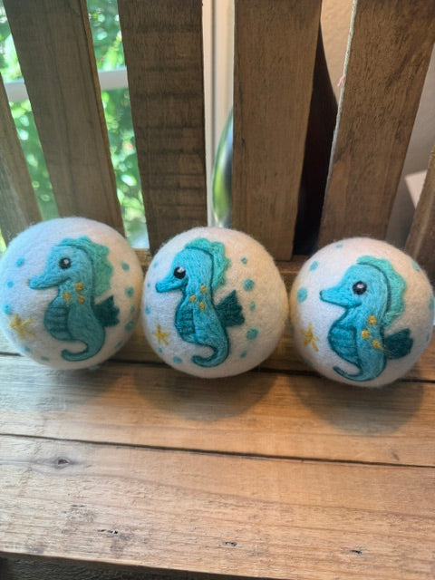 Wool Dryer Balls - 3 Pack - Whimsical Designs
