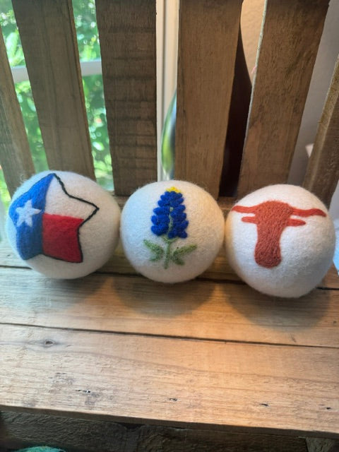 Wool Dryer Balls - 3 Pack - Whimsical Designs