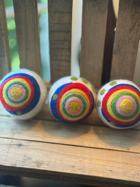 Wool Dryer Balls - 3 Pack - Whimsical Designs
