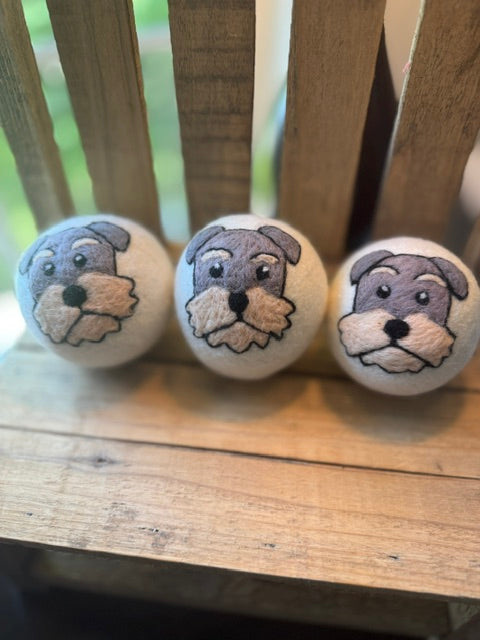 Wool Dryer Balls - 3 Pack - Whimsical Designs