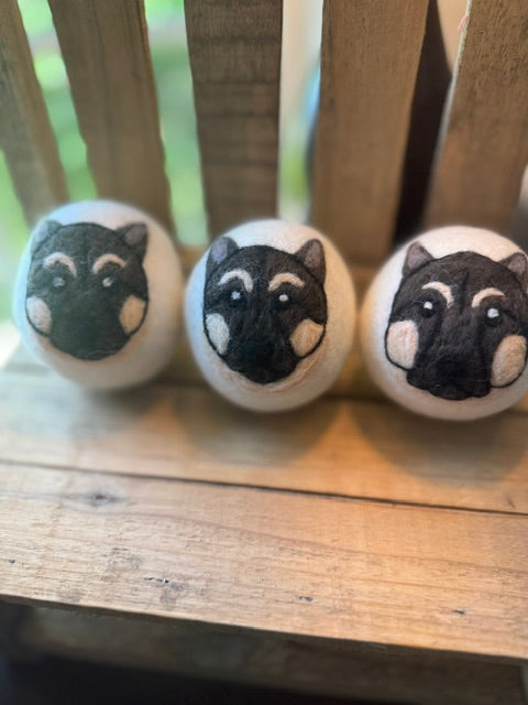Wool Dryer Balls - 3 Pack - Whimsical Designs